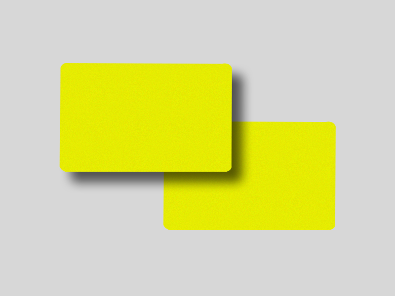 PVC Plain Cards
